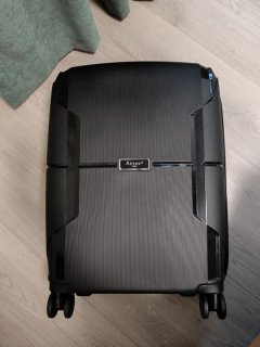 Маленький чемодан AIRTEX 245 ручная кладь на 40 л весом 2,3 кг из полипропилена Антрацит 245-14